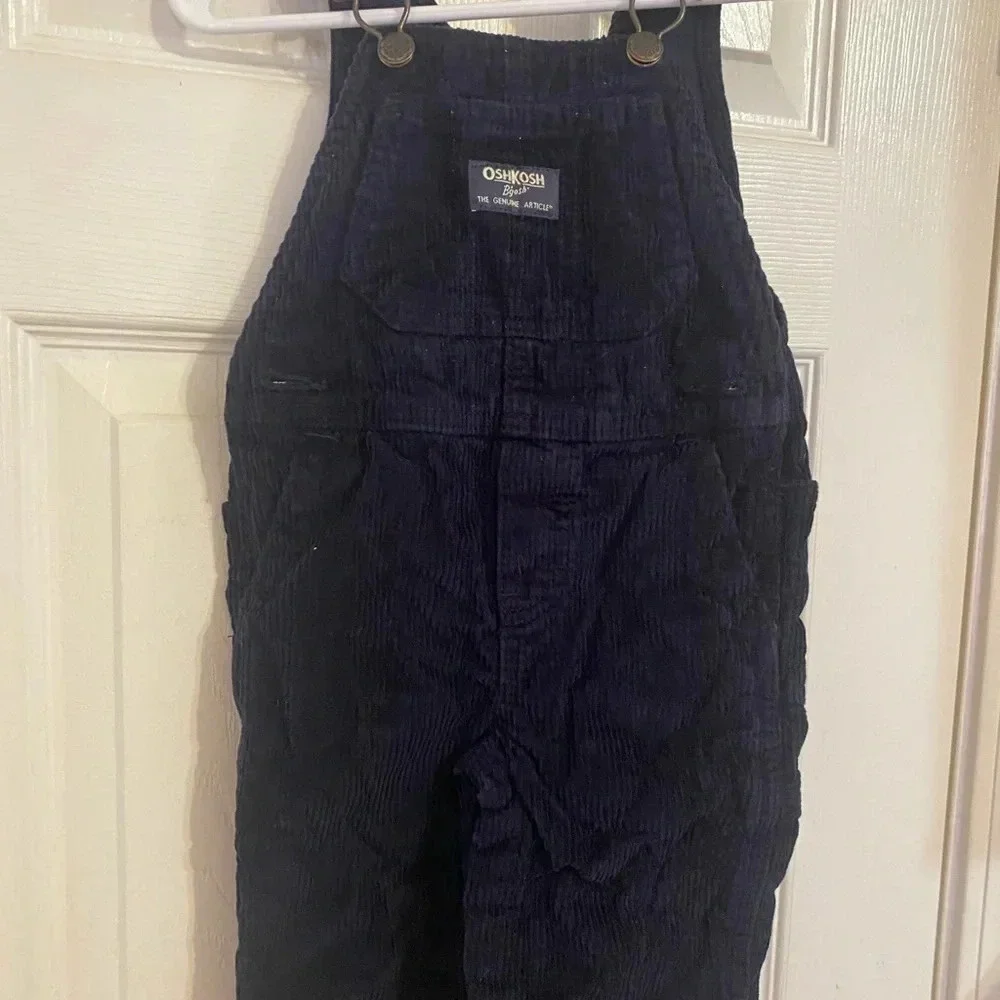 Navy Oshkosh B’Gosh Corduroy Overalls